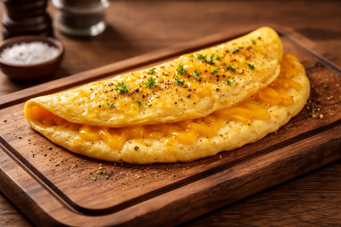 Cheddar Peynirli Omlet